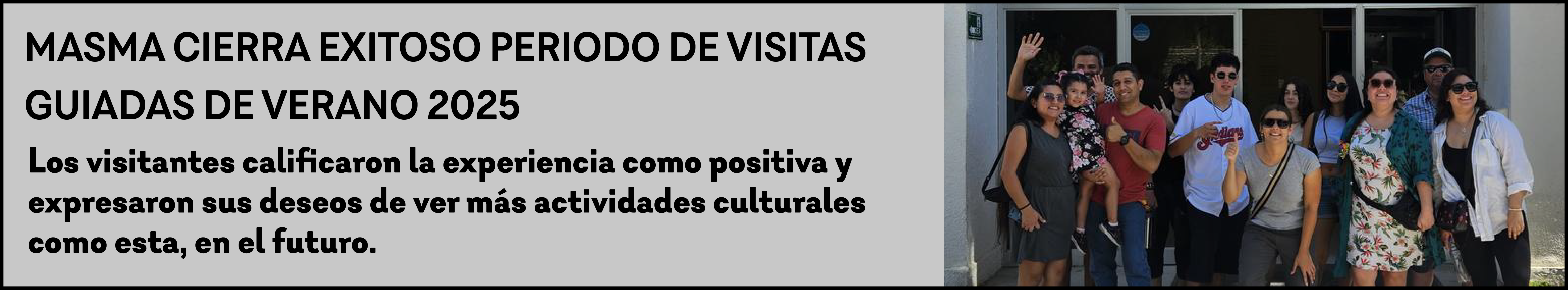 Finalización visitas guiadas
